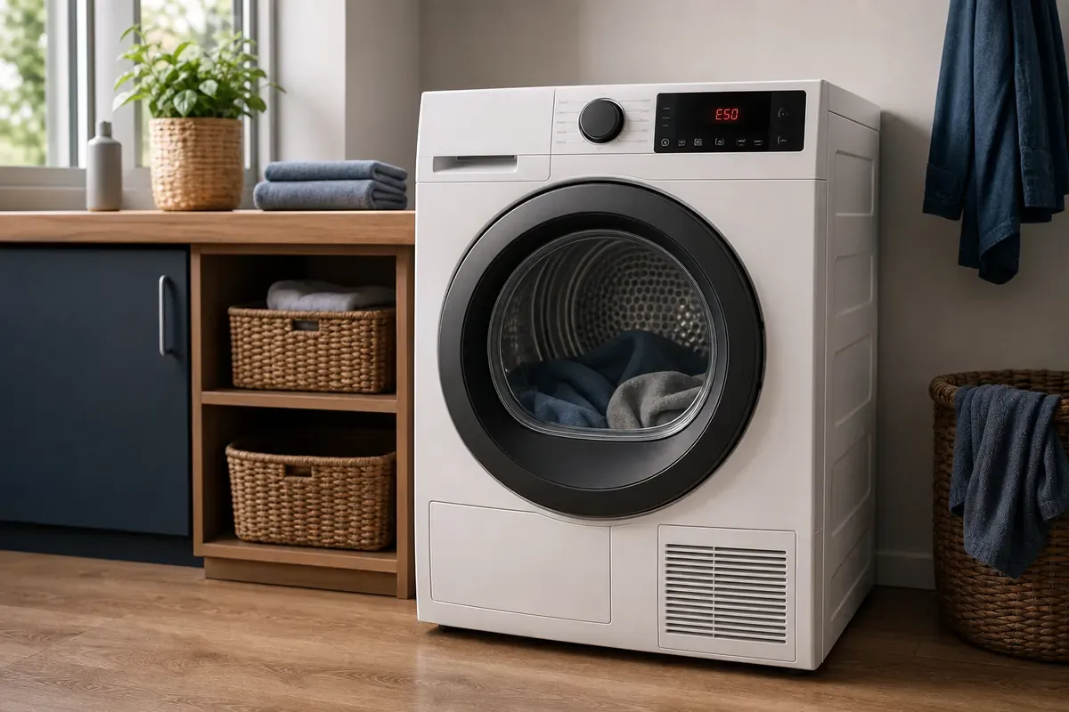 Redaktionelles Artikelbild zu AEG Trockner Fehler E50. Ein Reset, dann Service