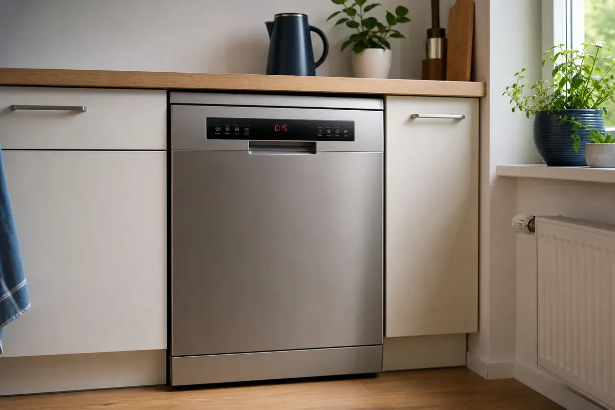 Bosch Geschirrspüler mit Fehler E15 auf dem Display