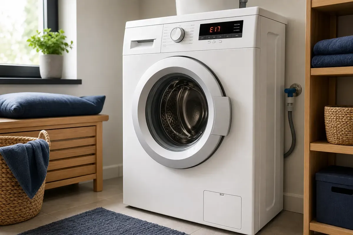 Redaktionelles Artikelbild zu Bosch Waschmaschine Fehler E17. Den Wasserzulauf prüfen