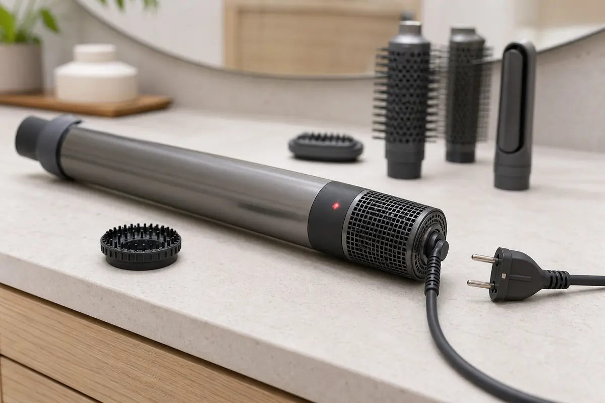Dyson Airwrap Multi-Haarstyler mit sichtbarer Status-LED am Griff