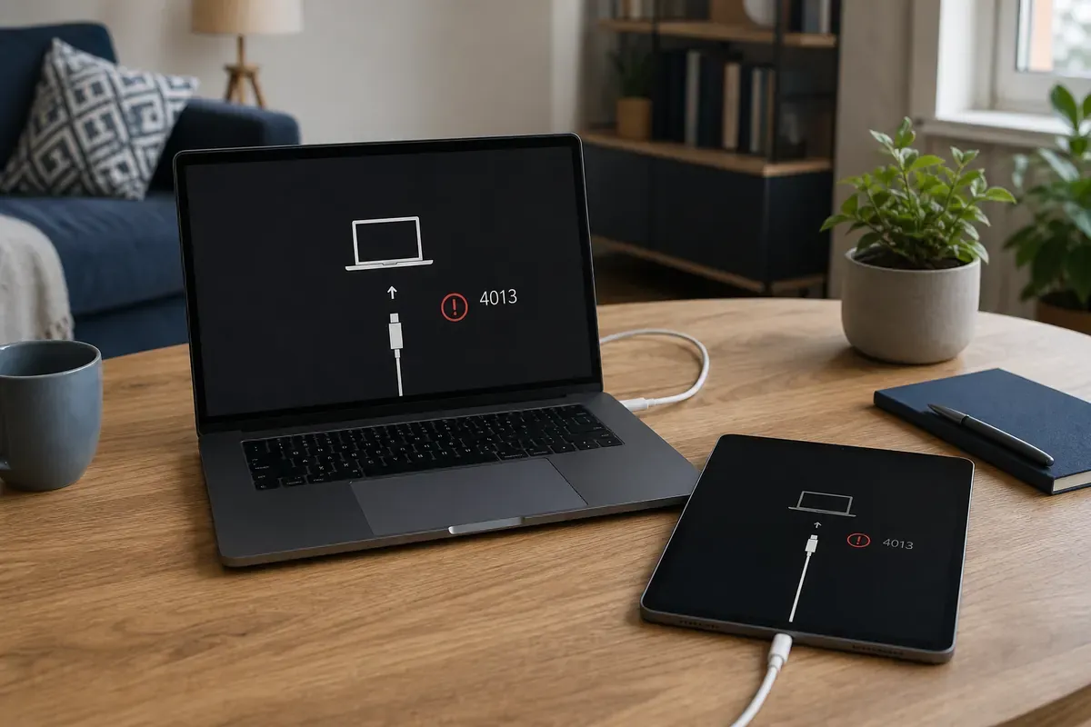 Redaktionelles Artikelbild zu iPad Fehler 4013. Update vor Wiederherstellung versuchen