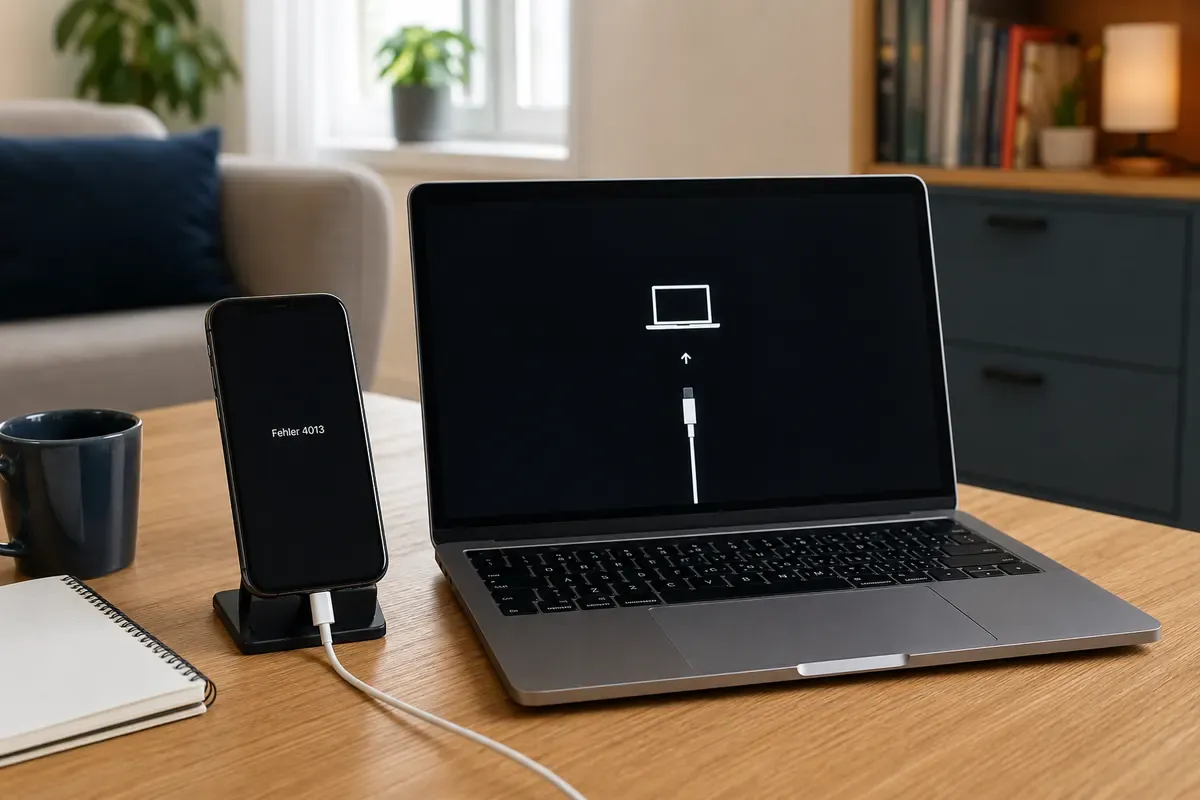 Redaktionelles Artikelbild zu iPhone Fehler 4013 beim Update oder Wiederherstellen