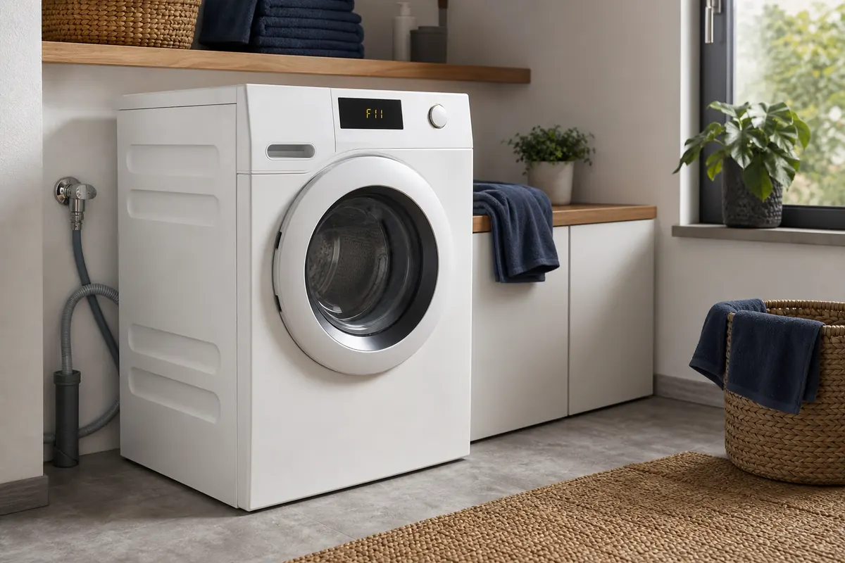 Redaktionelles Artikelbild zu Miele Waschmaschine Fehler F11. Wasser sicher ablassen