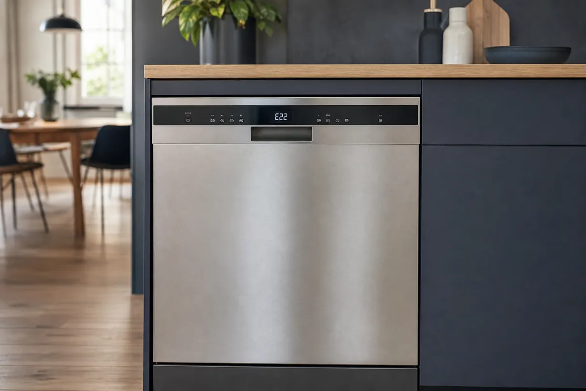 Redaktionelles Artikelbild zu Siemens Geschirrspüler Fehler E22. Siebe richtig reinigen