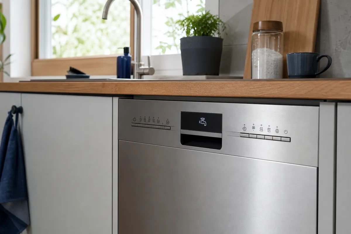 Redaktionelles Artikelbild zu Siemens Geschirrspüler Wasserhahn-Symbol richtig prüfen