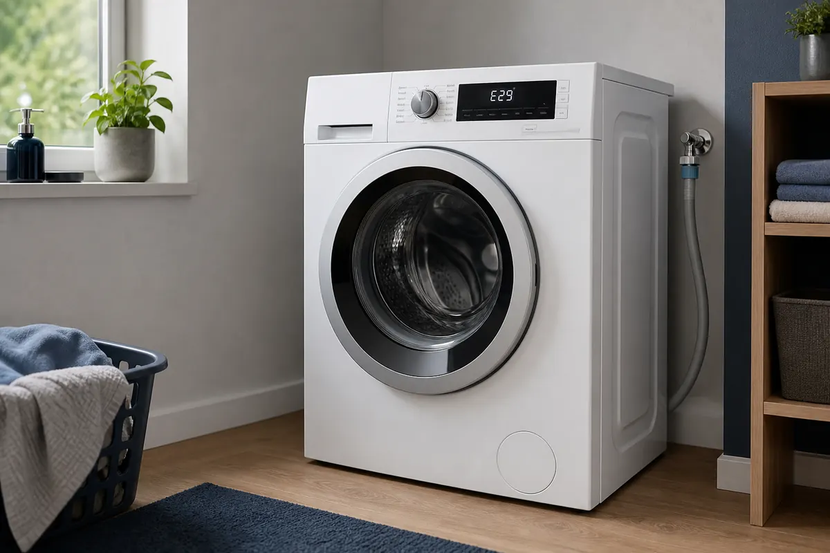 Redaktionelles Artikelbild zu Siemens Waschmaschine Fehler E29 sicher eingrenzen