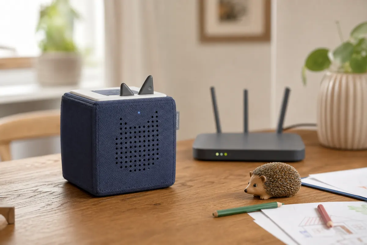 Redaktionelles Artikelbild zu Toniebox Codewort Igel. WLAN-Fehler richtig trennen